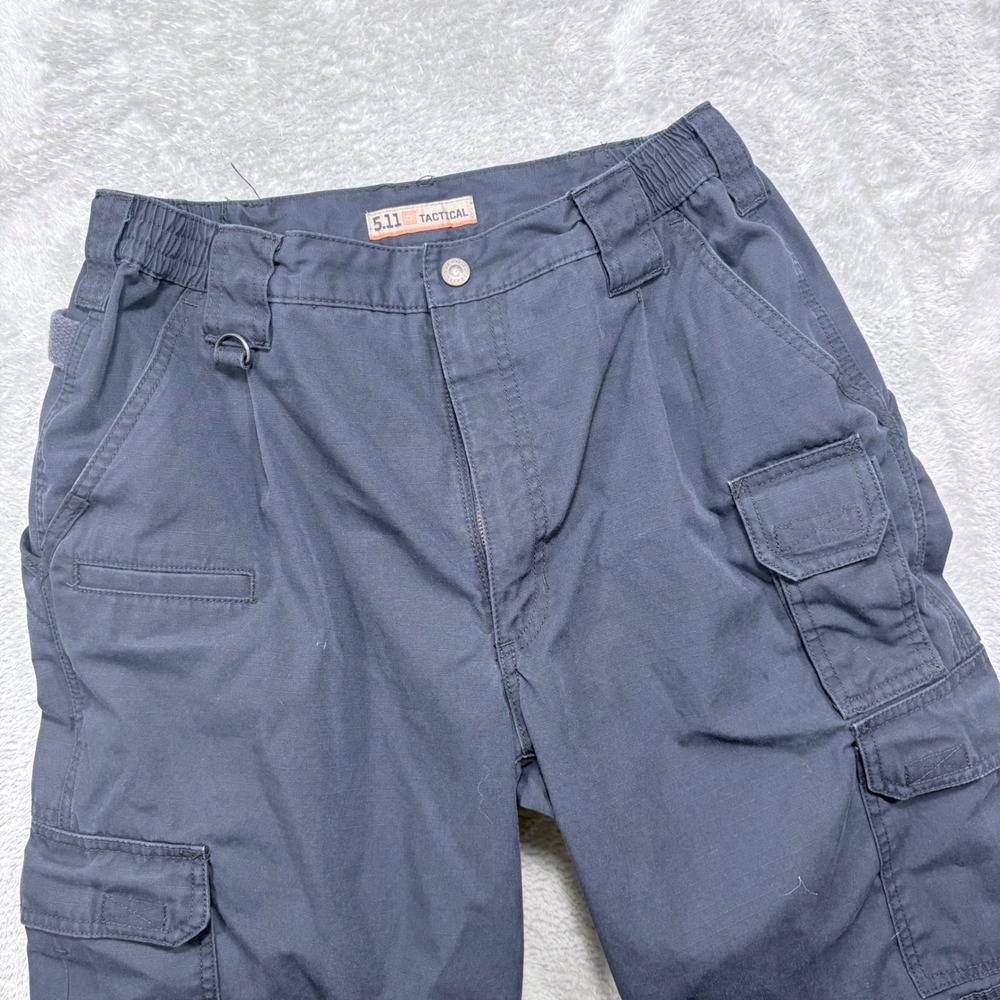 5.11 Tactical Cargo Pants Mens 34x34 Navy Blue Ripstop Multi-Pocket Utility